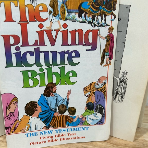 LIVING PICTURE BIBLE ~ NEW TESTAMENT ~ LIVING BIBLE TEXT ~ PICTURE ILLUSTRATIONS - Picture 10 of 11